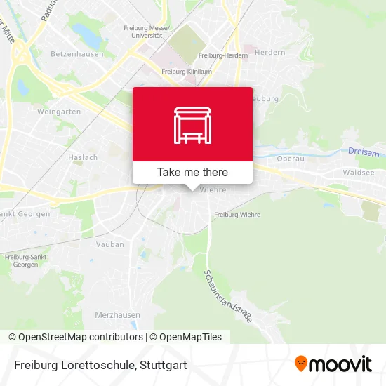 Карта Freiburg Lorettoschule
