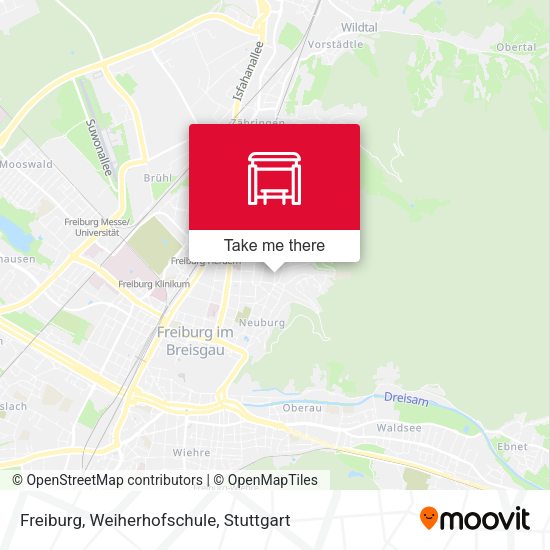 Freiburg, Weiherhofschule map