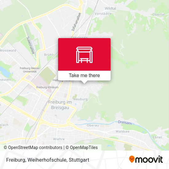 Карта Freiburg, Weiherhofschule