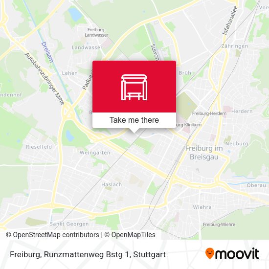 Карта Freiburg, Runzmattenweg Bstg 1