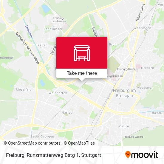 Карта Freiburg, Runzmattenweg Bstg 1