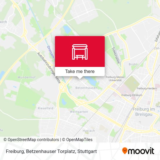 Карта Freiburg, Betzenhauser Torplatz