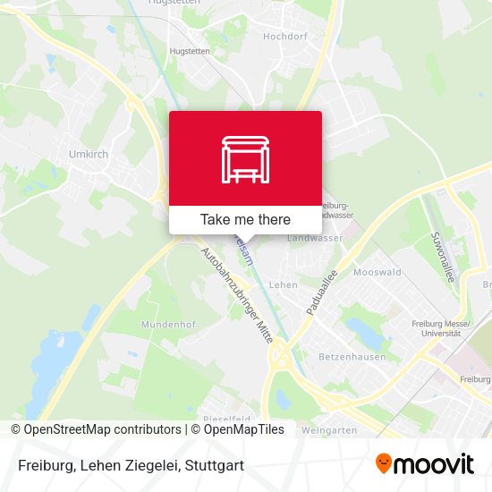 Карта Freiburg, Lehen Ziegelei