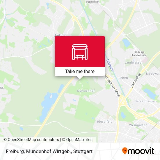 Freiburg, Mundenhof Wirtgeb. map