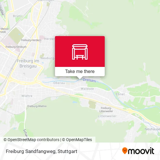 Карта Freiburg Sandfangweg