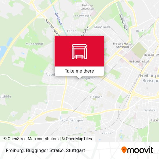 Карта Freiburg, Bugginger Straße