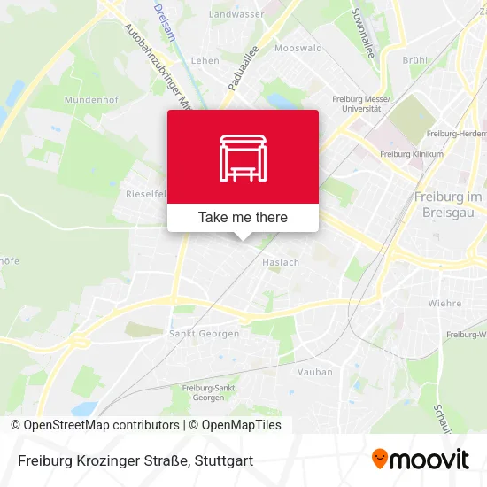 Карта Freiburg Krozinger Straße