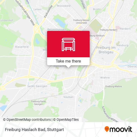 Карта Freiburg Haslach Bad