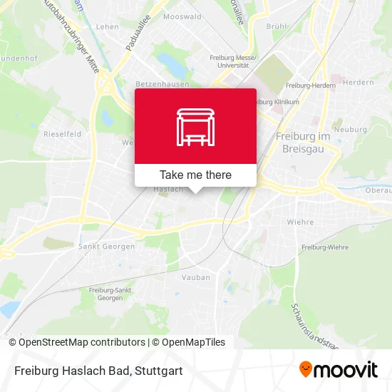 Карта Freiburg Haslach Bad