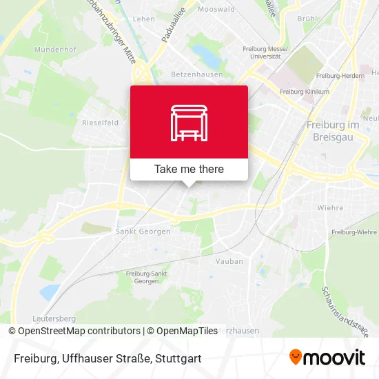 Карта Freiburg, Uffhauser Straße