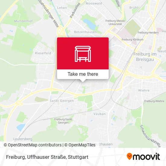 Карта Freiburg, Uffhauser Straße