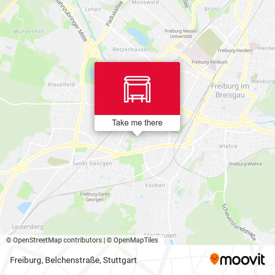 Карта Freiburg, Belchenstraße