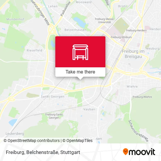 Карта Freiburg, Belchenstraße