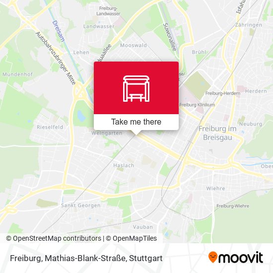 Freiburg, Mathias-Blank-Straße map