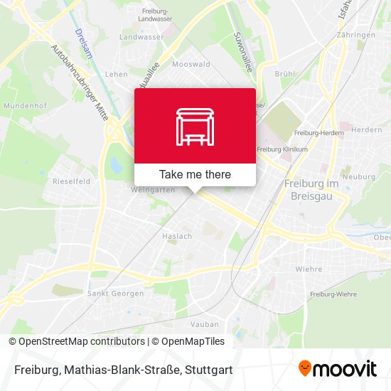 Freiburg, Mathias-Blank-Straße map