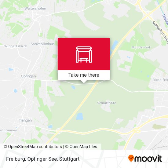Freiburg, Opfinger See map
