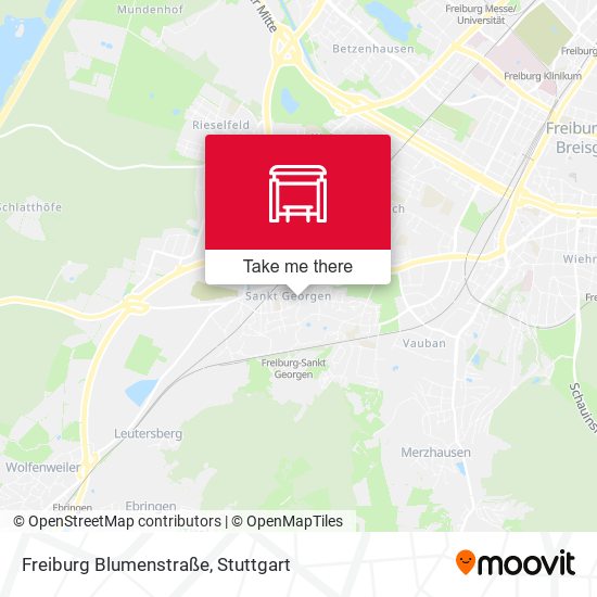 Freiburg Blumenstraße map