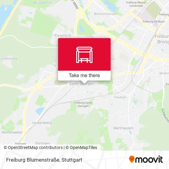 Карта Freiburg Blumenstraße