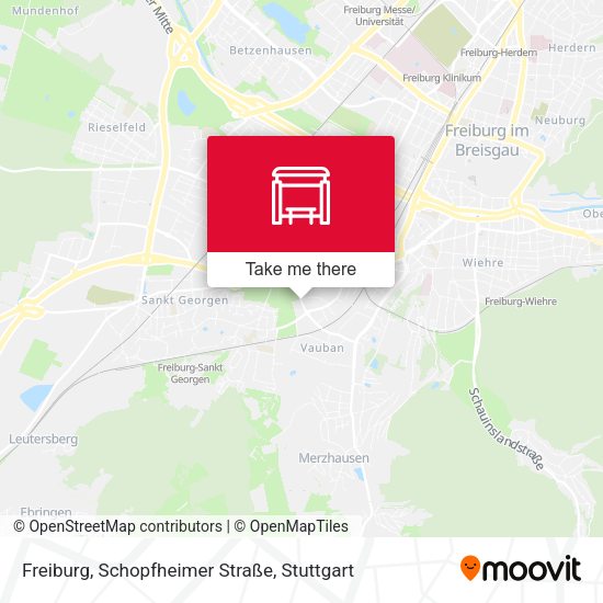 Freiburg, Schopfheimer Straße map