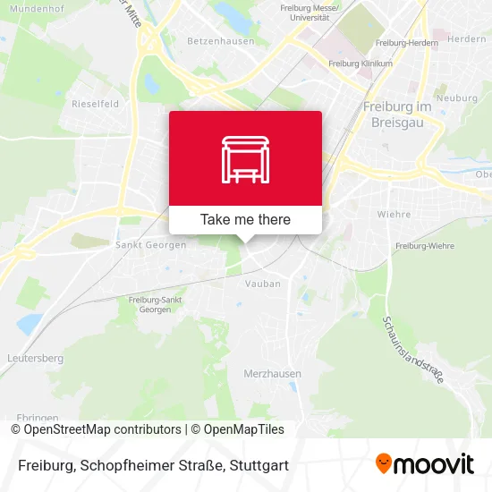 Карта Freiburg, Schopfheimer Straße