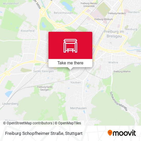 Freiburg Schopfheimer Straße map