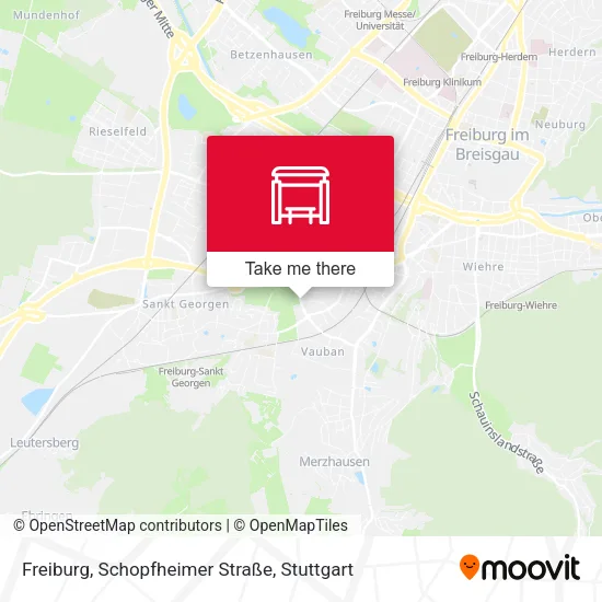 Карта Freiburg, Schopfheimer Straße