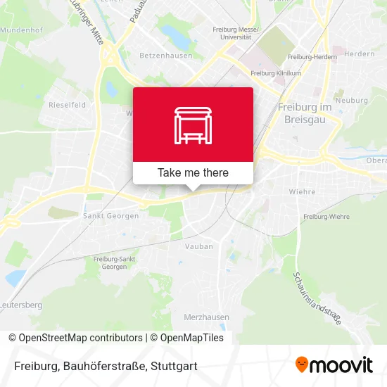 Карта Freiburg, Bauhöferstraße