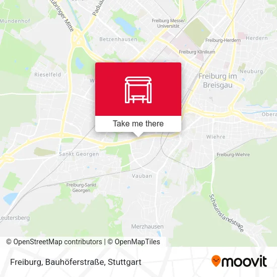 Карта Freiburg, Bauhöferstraße