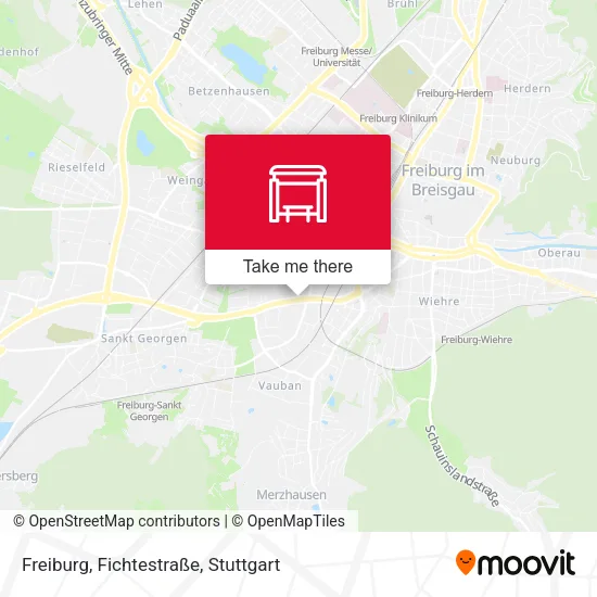 Карта Freiburg, Fichtestraße