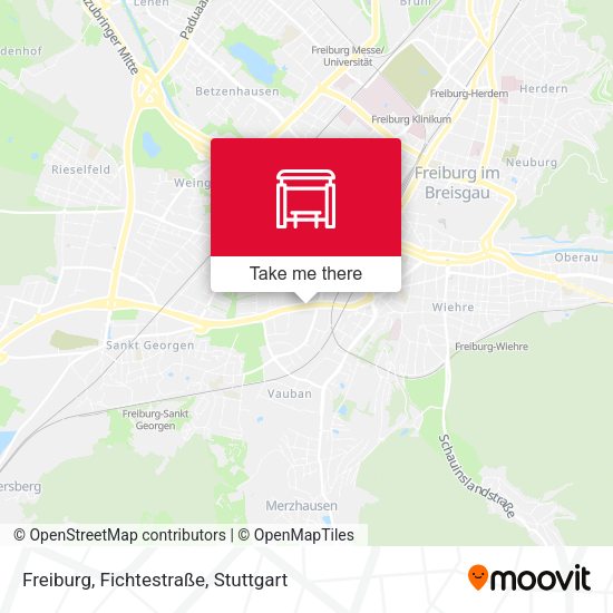 Карта Freiburg, Fichtestraße