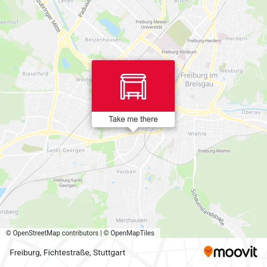 Карта Freiburg, Fichtestraße