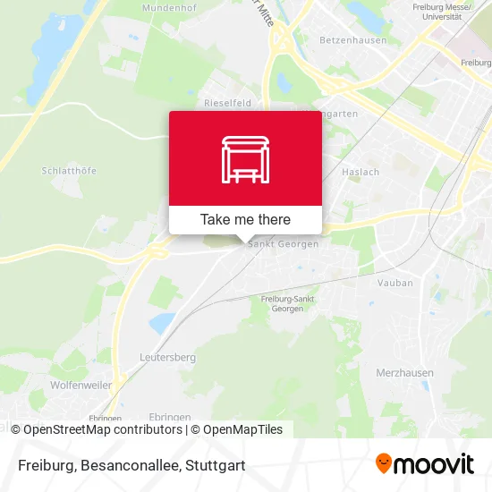 Карта Freiburg, Besanconallee