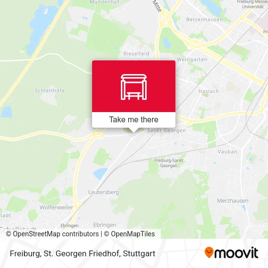 Карта Freiburg, St. Georgen Friedhof