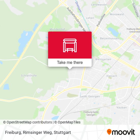 Freiburg, Rimsinger Weg map