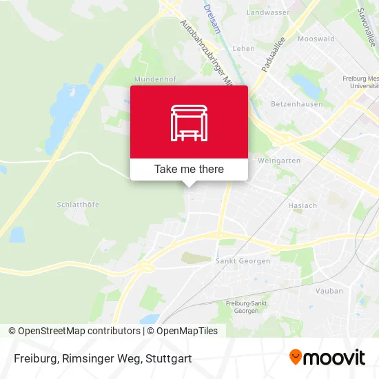 Карта Freiburg, Rimsinger Weg