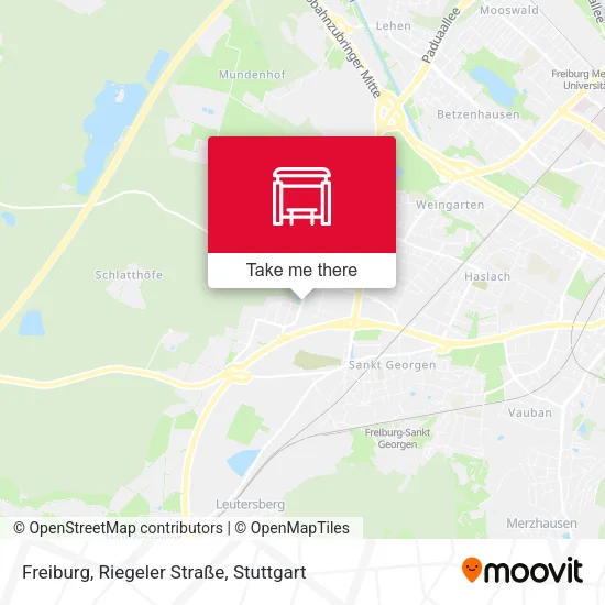 Карта Freiburg, Riegeler Straße