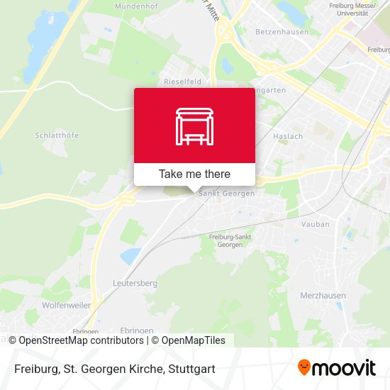 Freiburg, St. Georgen Kirche map