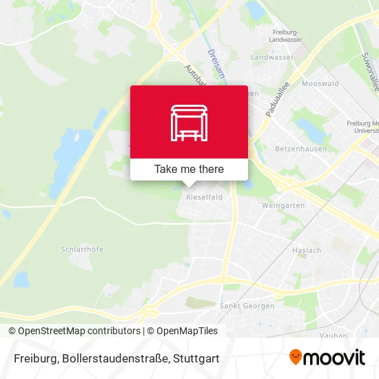 Карта Freiburg, Bollerstaudenstraße