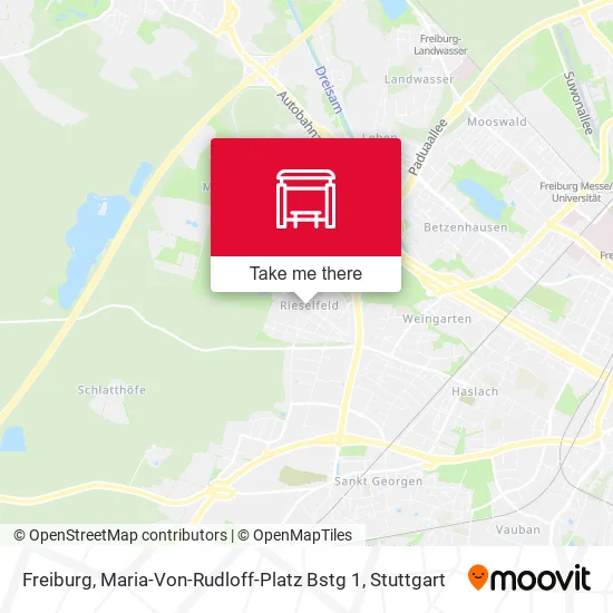 Карта Freiburg, Maria-Von-Rudloff-Platz Bstg 1
