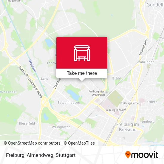 Карта Freiburg, Almendweg