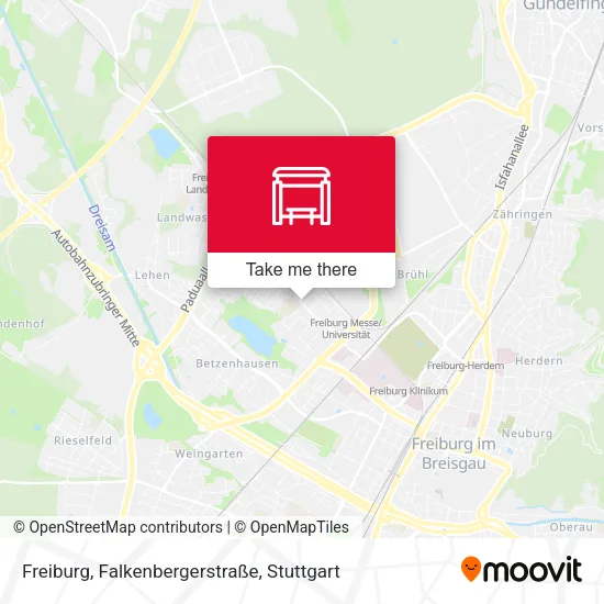Карта Freiburg, Falkenbergerstraße
