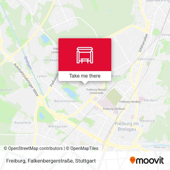 Freiburg, Falkenbergerstraße map