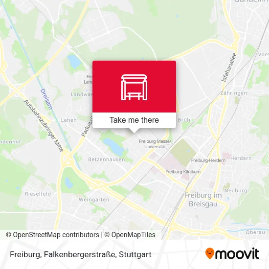 Карта Freiburg, Falkenbergerstraße