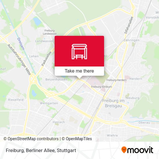 Карта Freiburg, Berliner Allee