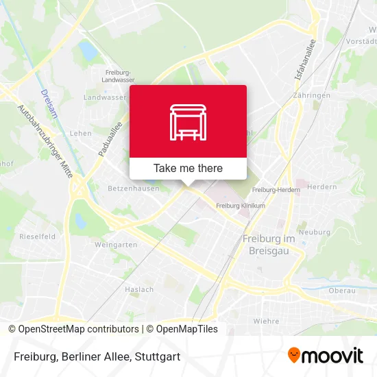 Карта Freiburg, Berliner Allee