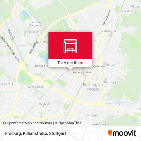 Freiburg, Killianstraße map