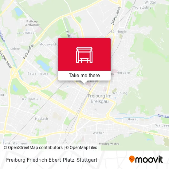 Карта Freiburg Friedrich-Ebert-Platz