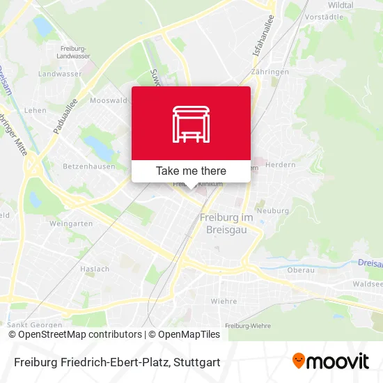 Карта Freiburg Friedrich-Ebert-Platz