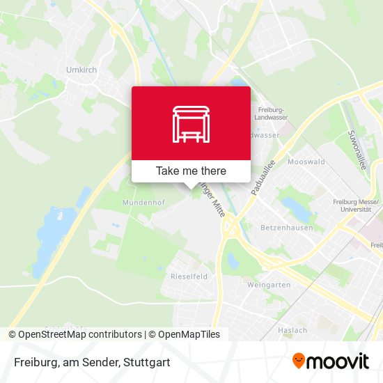 Карта Freiburg, am Sender