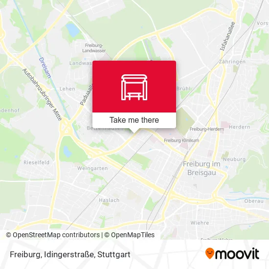 Карта Freiburg, Idingerstraße